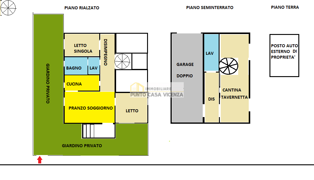 PC87 - APPARTAMENTO IN TRIFAMILIARE VENDITA VICENZA ZONA BORGO CASALE - TRATTATIVA RISERVATA 23